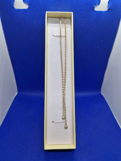 9CT Gold Necklace w/stones 11.3G 18.5