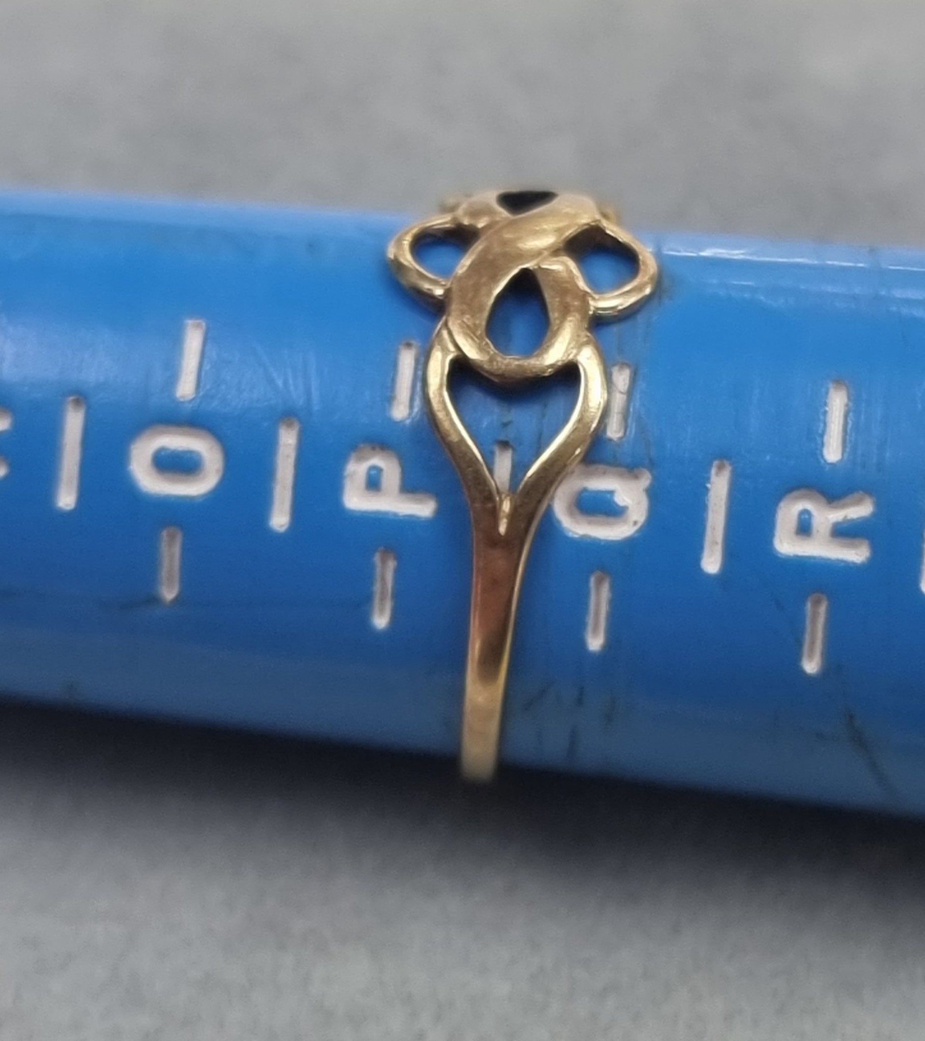 9ct Gold Ring Size P1/2