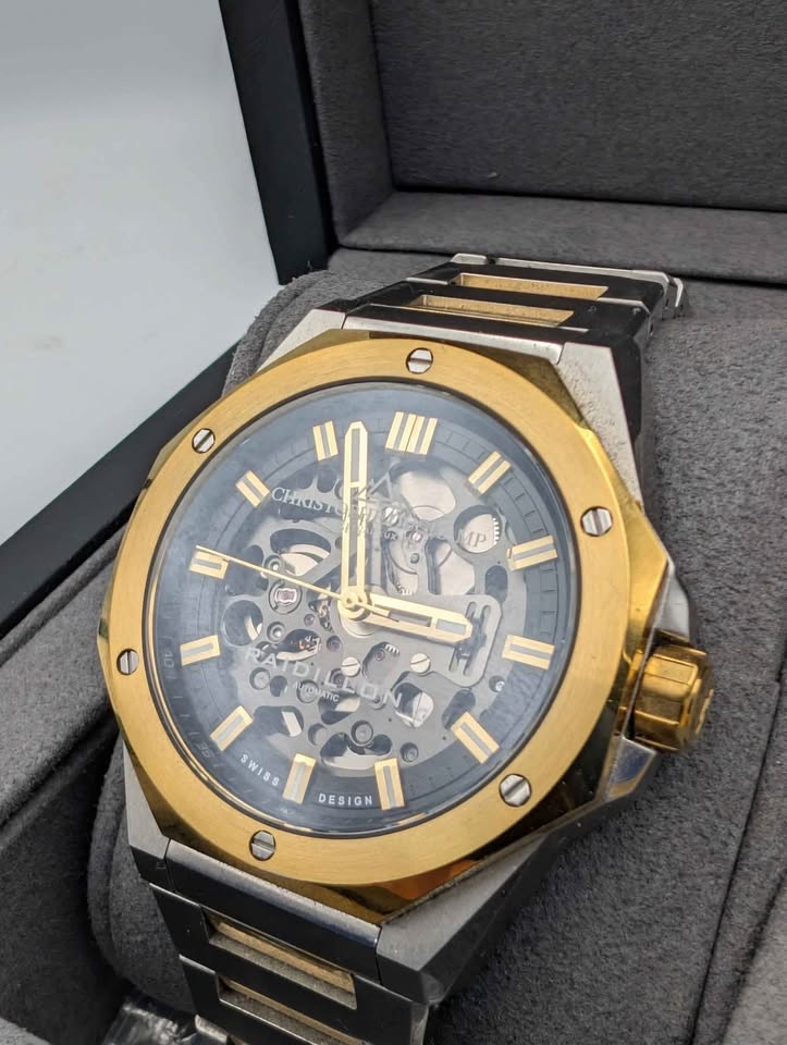 Christophe Duchamp Raidillon Skeleton Automatic CD8501-02 - Sapphire Glass - Steel Bracelet - Boxed (RRP. £1995.00)