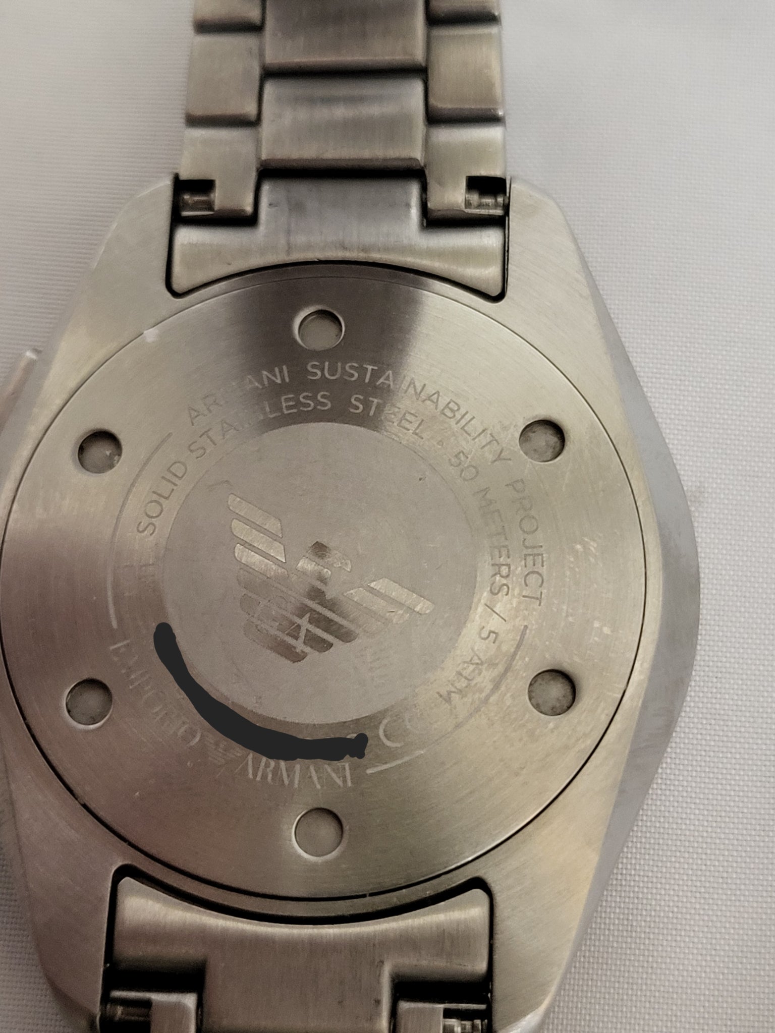 Emporio Armani Mens Claudio Green Dial Chronograph Watch AR11480