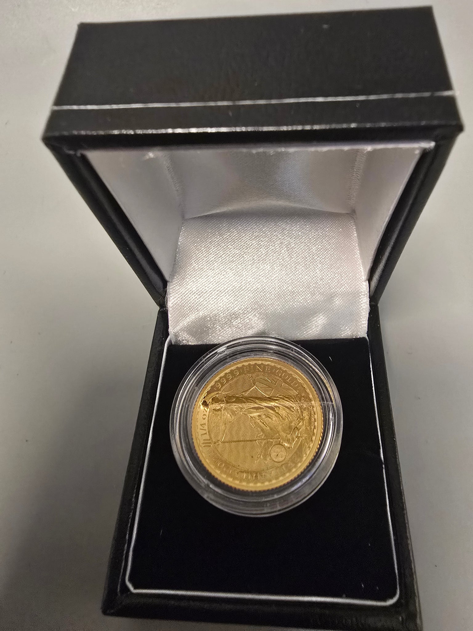 24ct Gold Coin 7.8G (999) Britannia 2021 1/4 oz Gold Bullion Coin