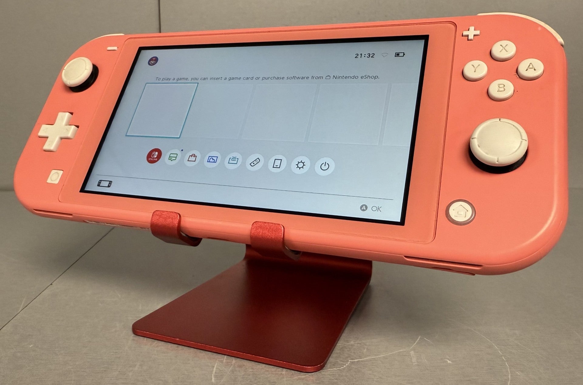 Nintendo Switch Lite Coral Handheld Console ** Unboxed **