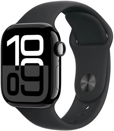 Apple Watch Series 10 (GPS), Jet Black Aluminium Case with Black Sport Band ** Unboxed **
