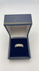 9CT white gold ring - Size N