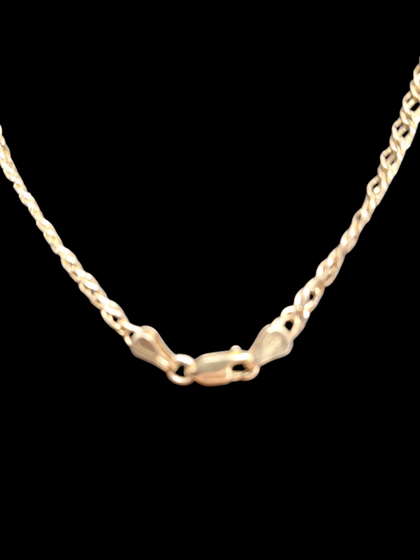 9CT GOLD CHAIN AND LOCKET NOT BOXED