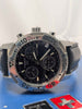 Tissot Mens Quartz Chronograph Watch With Blue Dial - With Date - With Leather Strap - Boxed