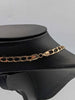 9ct Yellow Gold Square Curb Chain Necklace With Cameo Pendant - 20" Long - 10.98 Grams