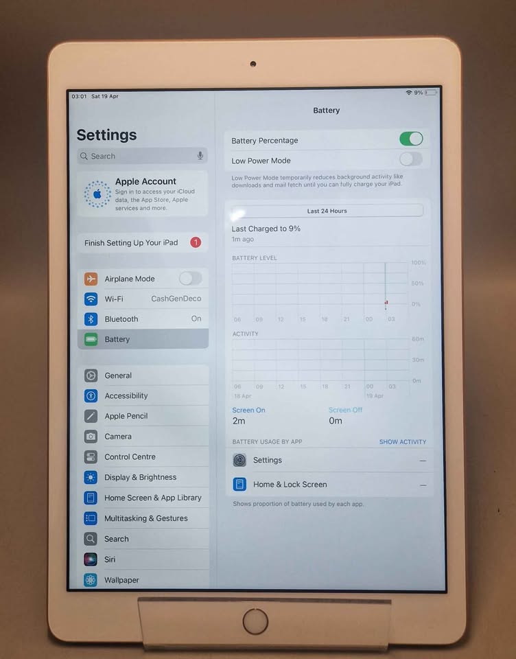 Apple iPad 8th Gen (A2270) 10.2" 32GB - Gold, WiFi 87% battery health