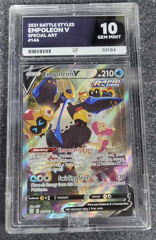 Empoleon V 146 2021 Battle Styles Special Art - ACE 10  Gem Mint