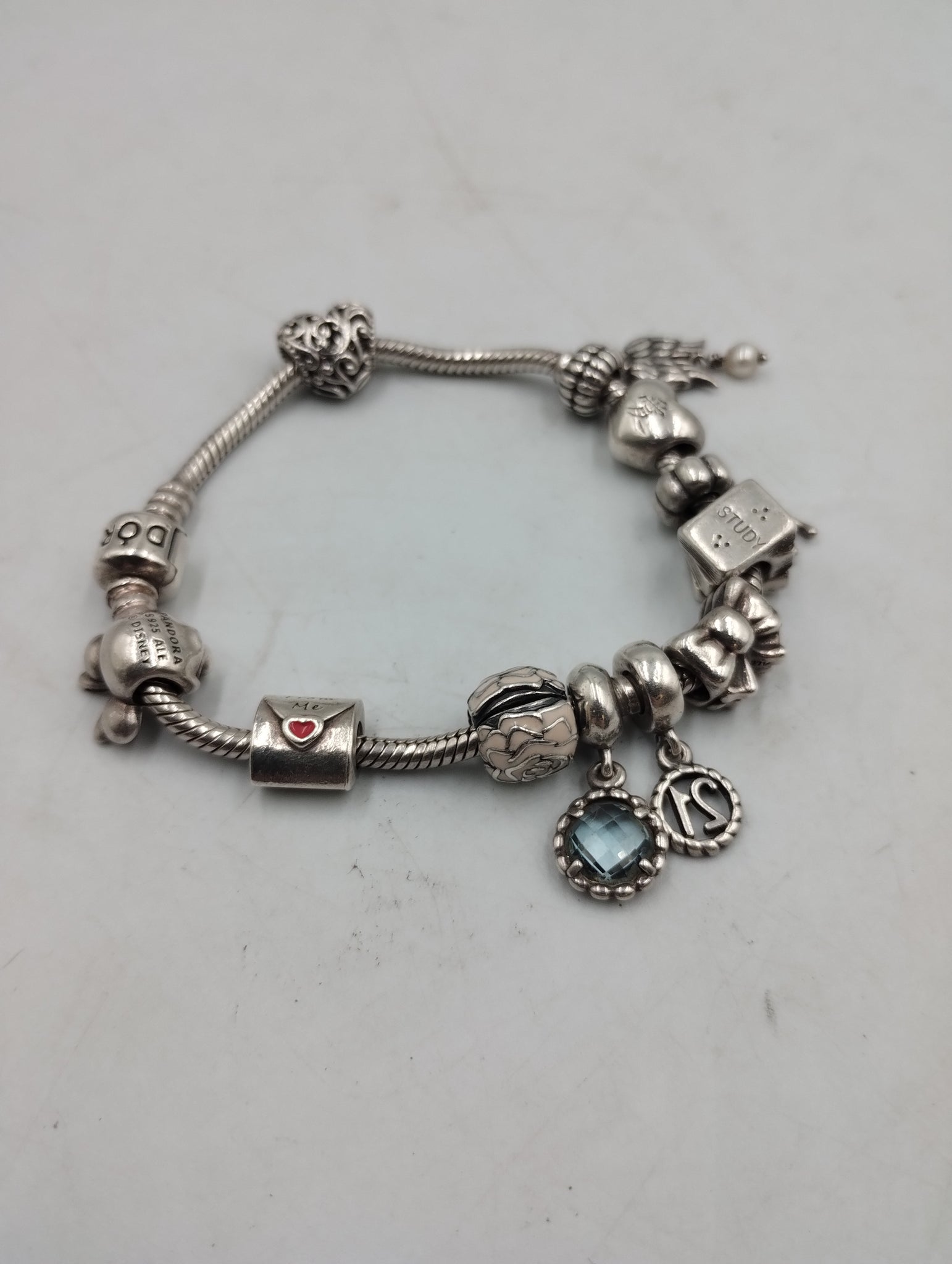 Pandora Silver Bracelet with 11 charms