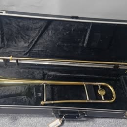 Brass Trombone with hard case ***COLLECTION ONLY***
