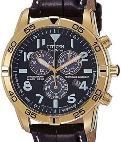 Citizen Chronograph Leather Strap Watch BL5472-01E