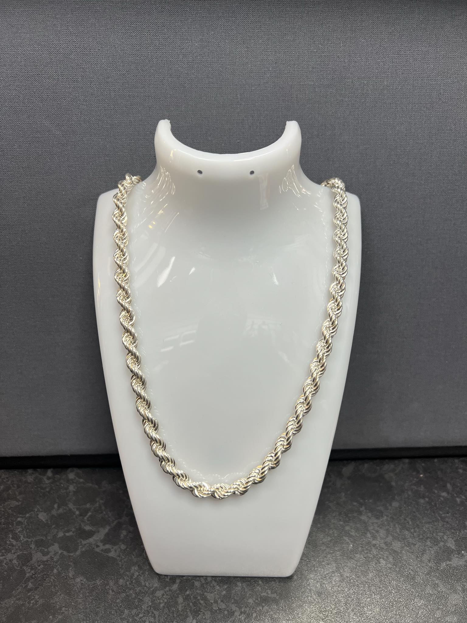 Rope Silver Chain 92s 46g 24"