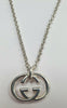 Gucci Sterling Silver Double G Interlocking Necklace
