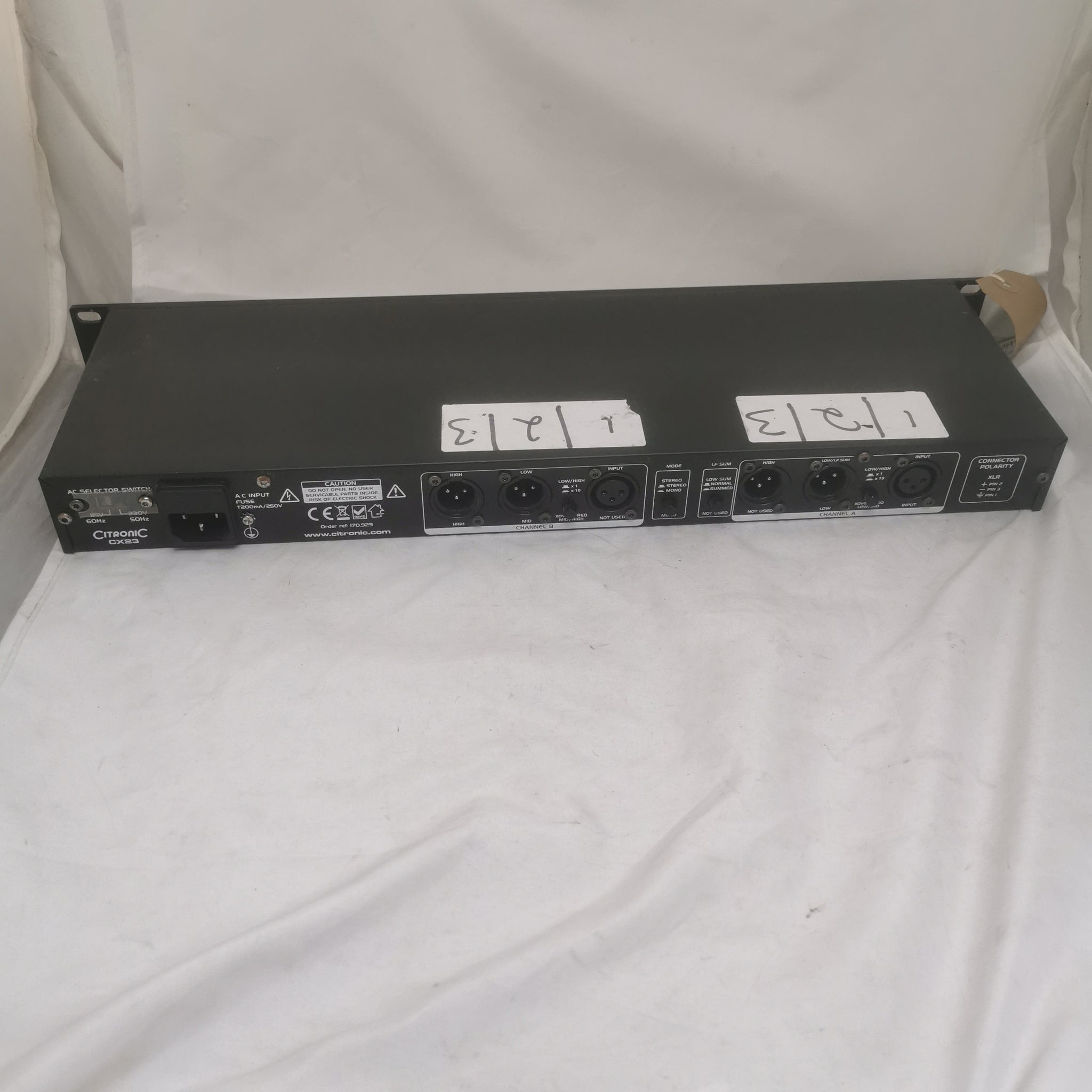 Citronic CX23 - 2OR 3 Way Mono Band Active Crossover