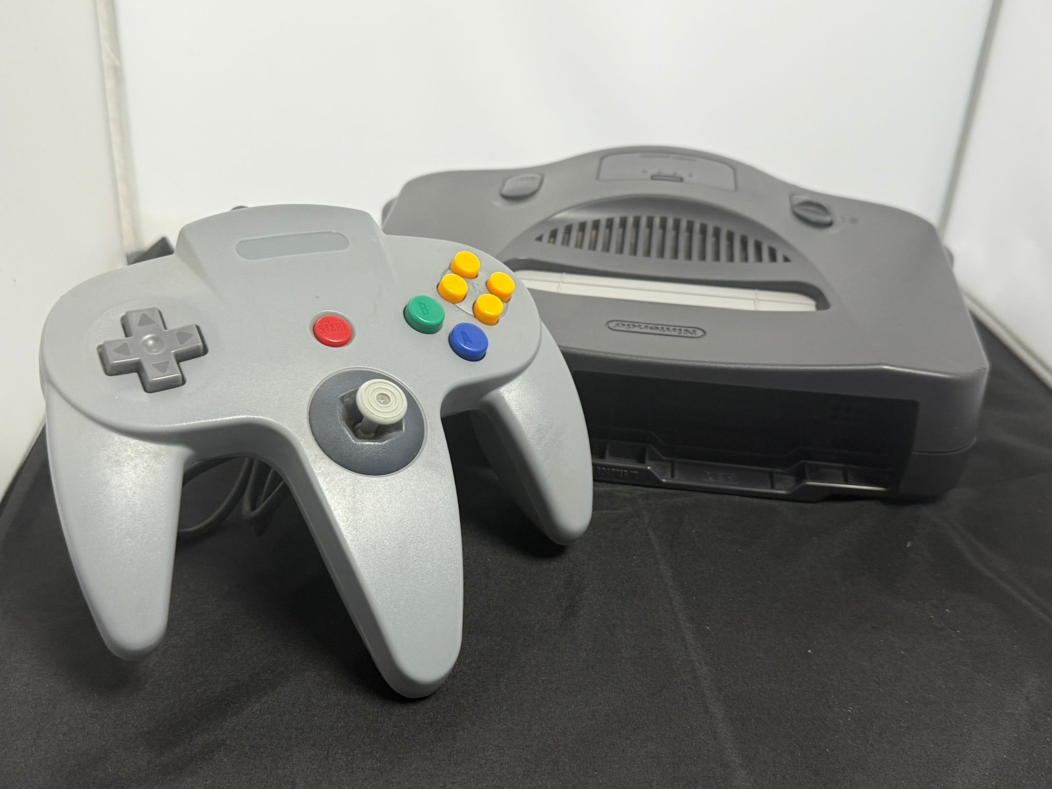 nintendo 64 console and game