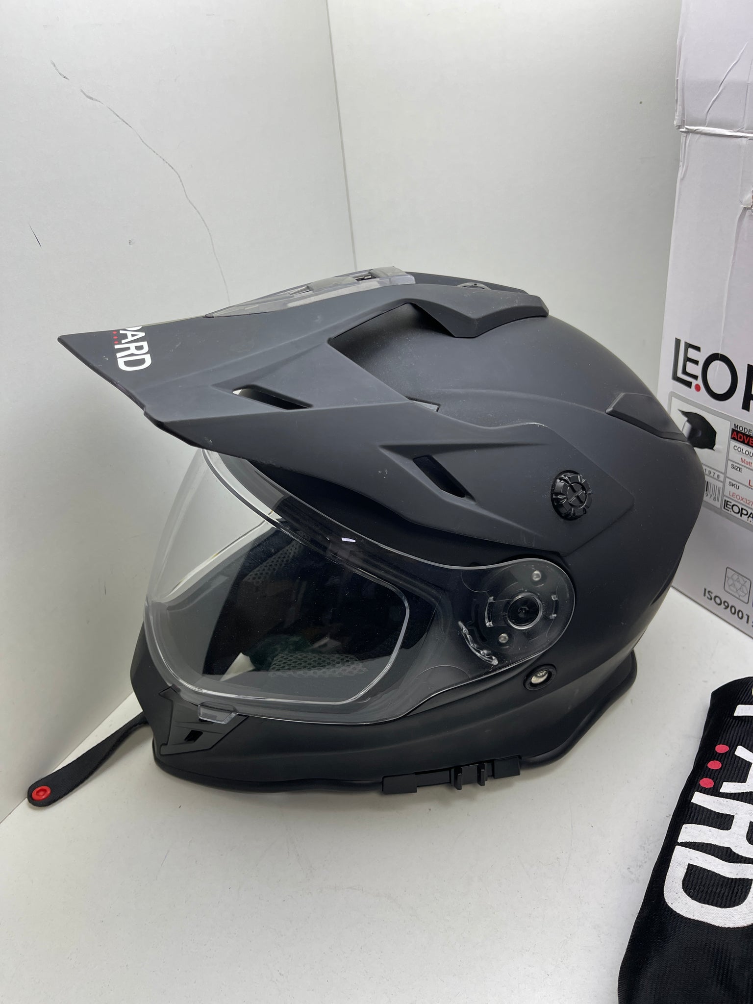 LEOPARD MX ADVENTURE X327 MATT BLACK SIZE L BIKE HELMET