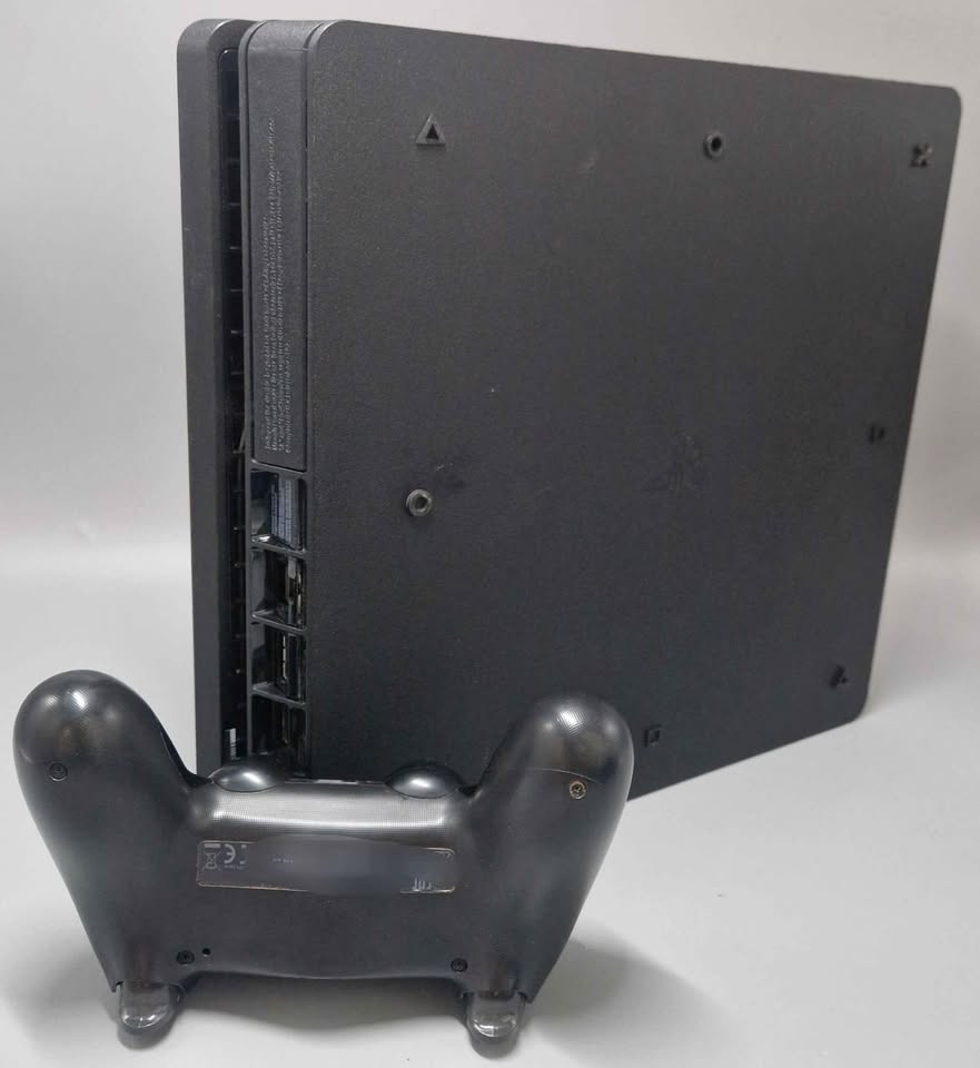 Sony Playstation 4 Slim Console, 500GB Black, Unboxed With Leads And Controller