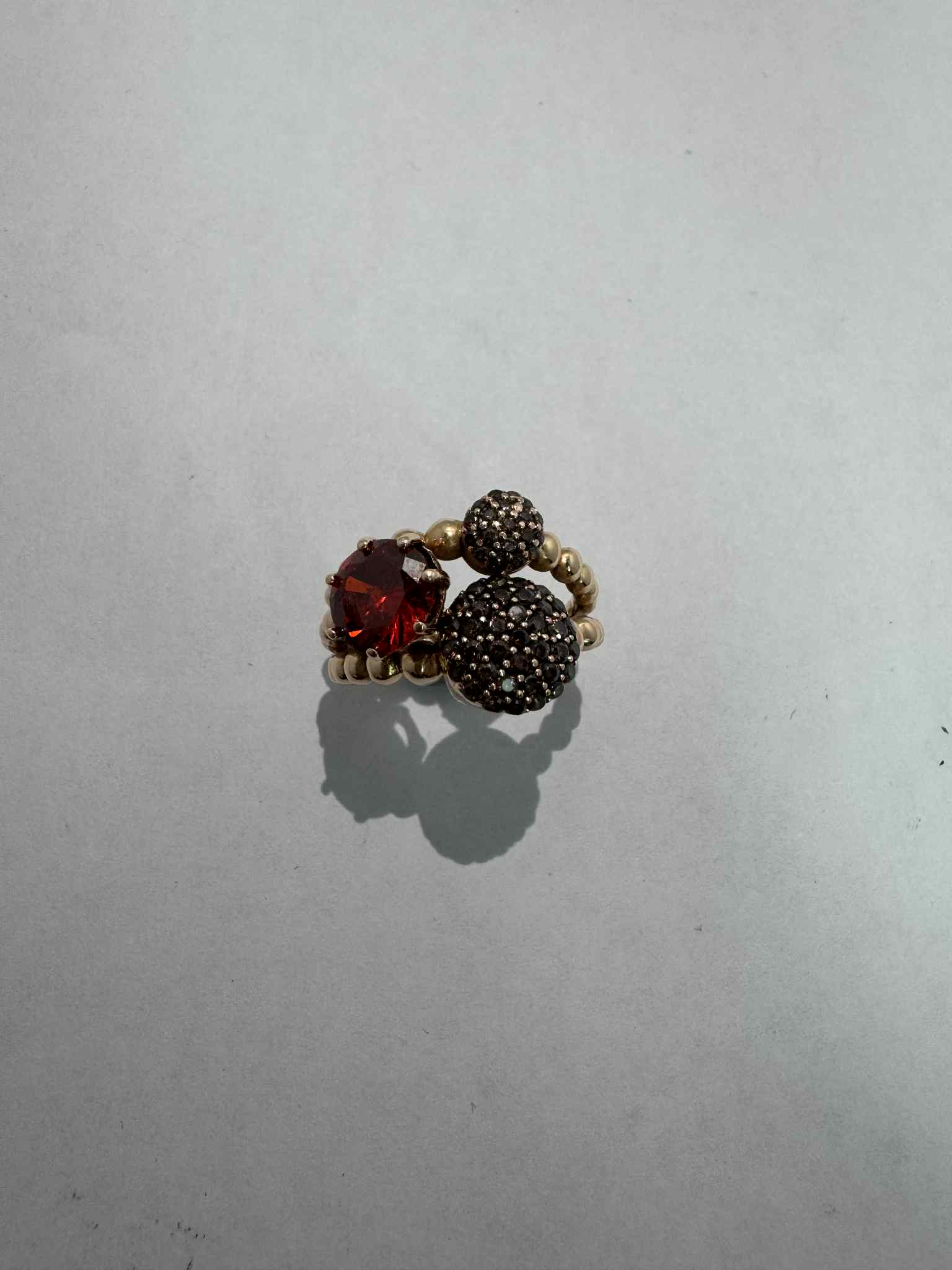 14ct gold ring (8.52g) (size P)