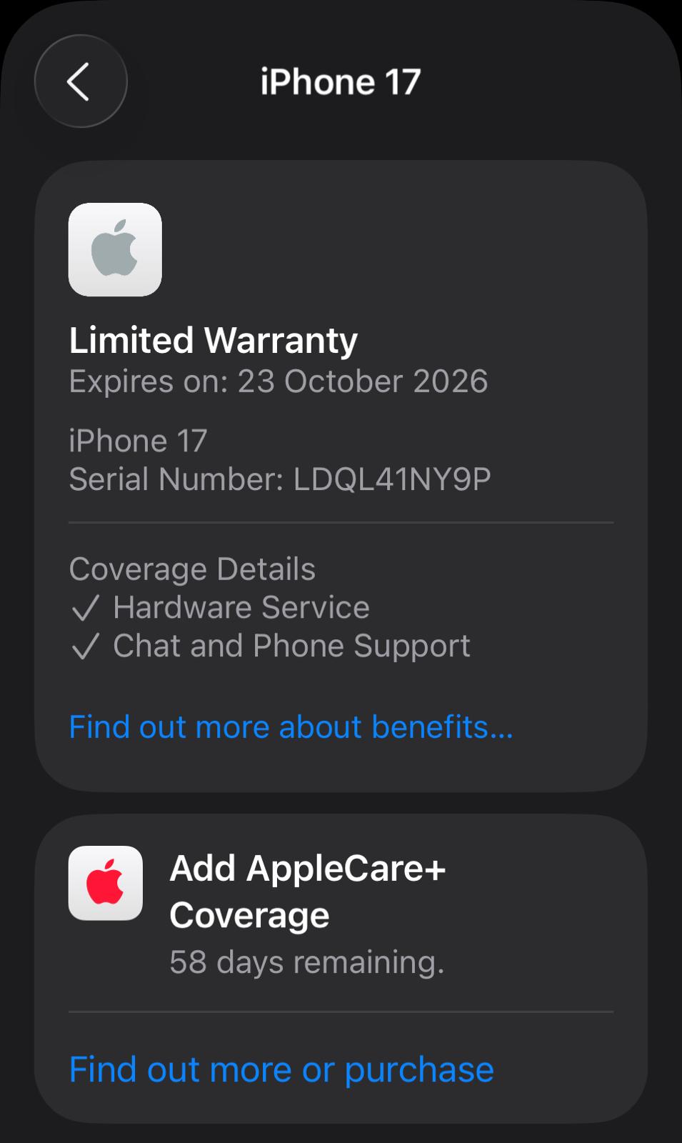 Apple iPhone 17 256GB Lavender 100% BH LTD Apple Warranty