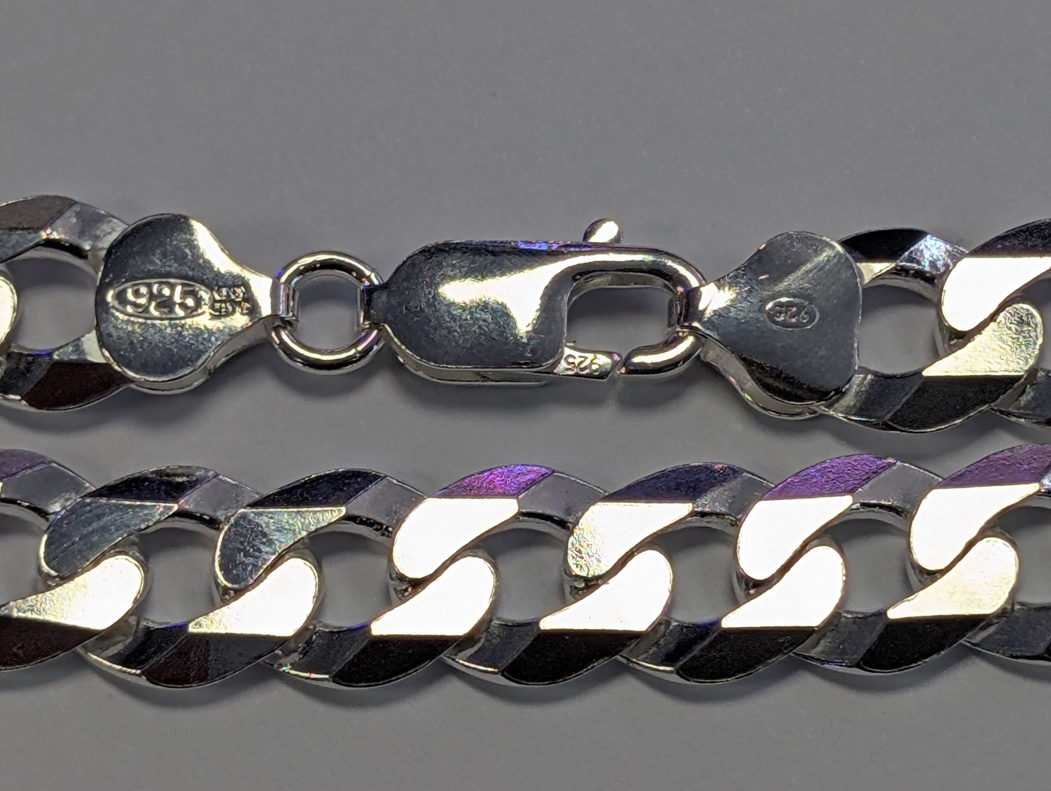 Brand new heavy silver curb chain