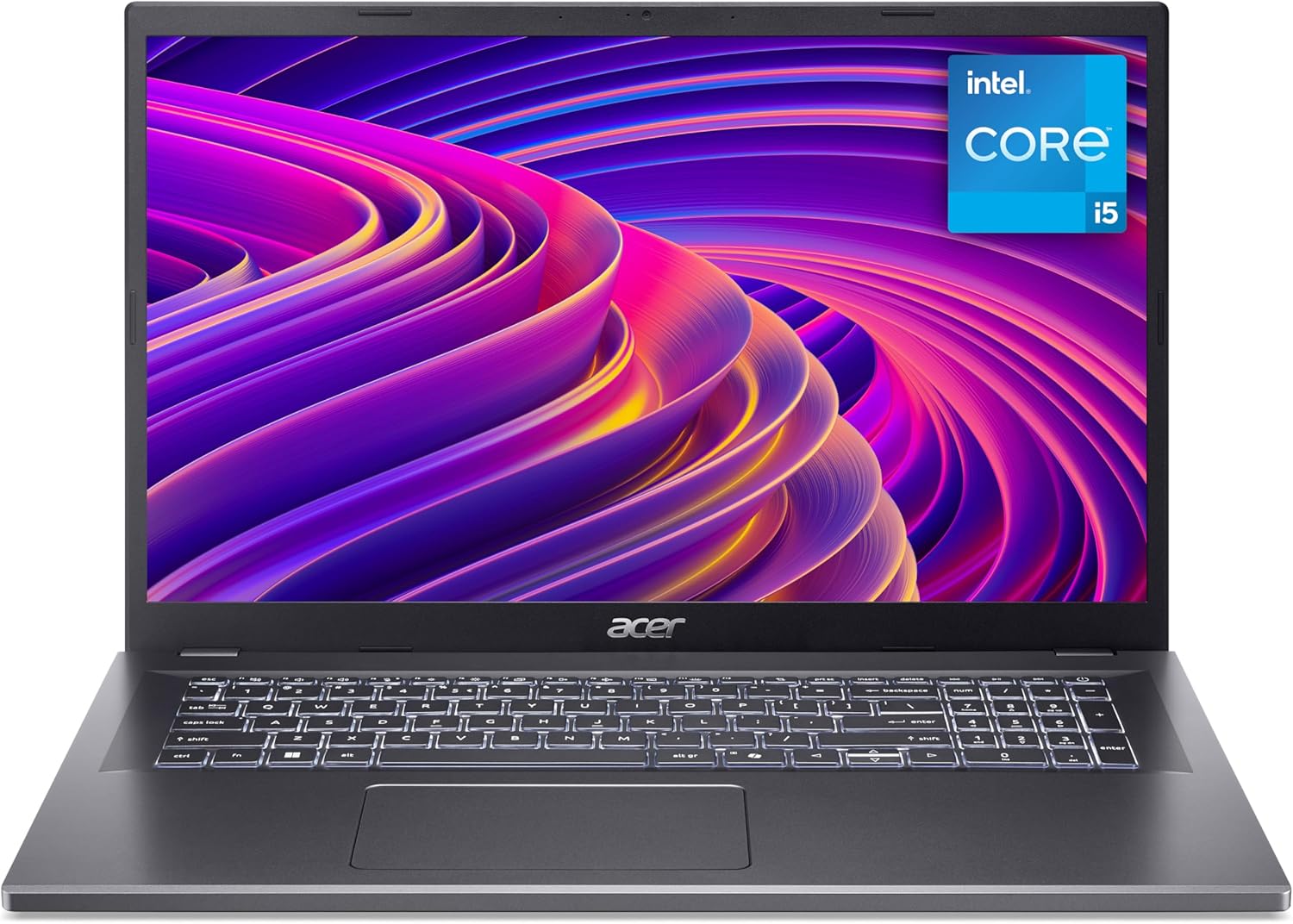 Acer Aspire 17 A17-51M Laptop - Intel Core i5-1334U, 16GB, 512GB SSD, Integrated Graphics, 17.3" Full HD, Windows 11, Iron
