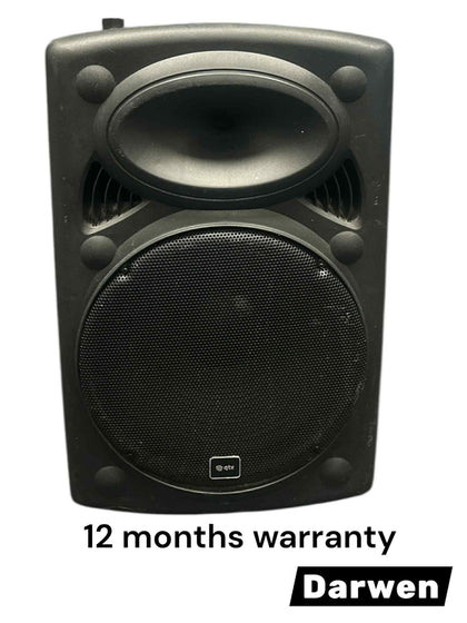 QTX | QR15PA: Powerful Portable PA Easy Mobility Trolley Handle and Wheels, Extended Battery Life & Enhanced Audio