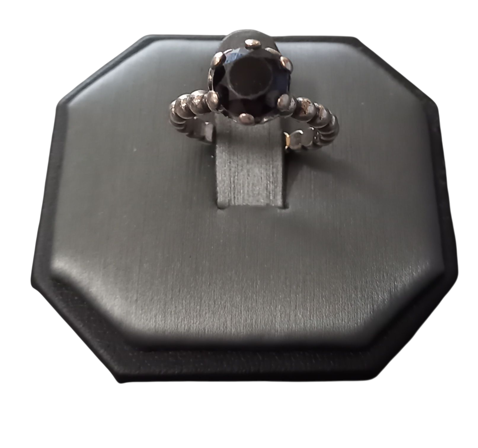 Pandora Black Spinal Bubble Ring Size-K
