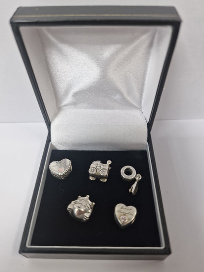 Silver 925 Granddaughter 5 Charm Bundle ALE