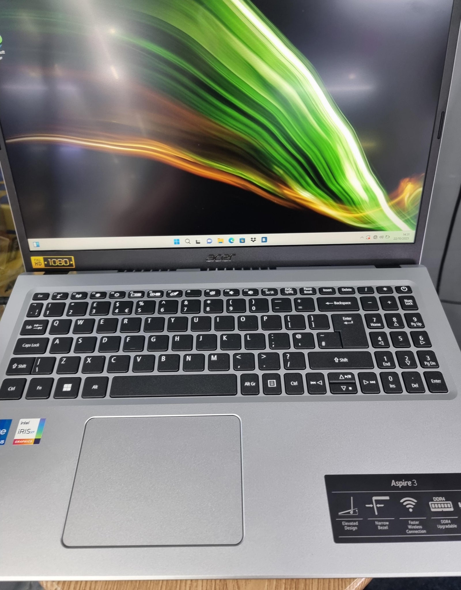 Acer Aspire 3 15.6 Laptop, Intel Core I5 11th Gen, 256gb Ssd, Silver