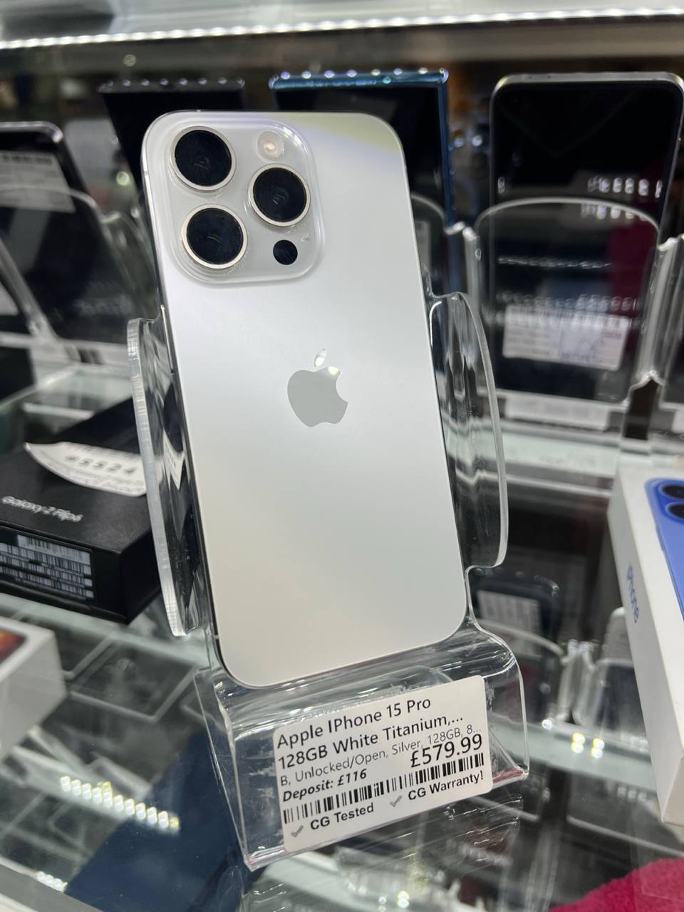 Apple iPhone 15 Pro 128GB White Titanium, Unlocked