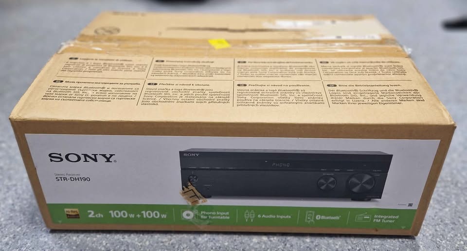 Sony STR-DH190 2ch Stereo Receiver 100W Phono Bluetooth Amplifier