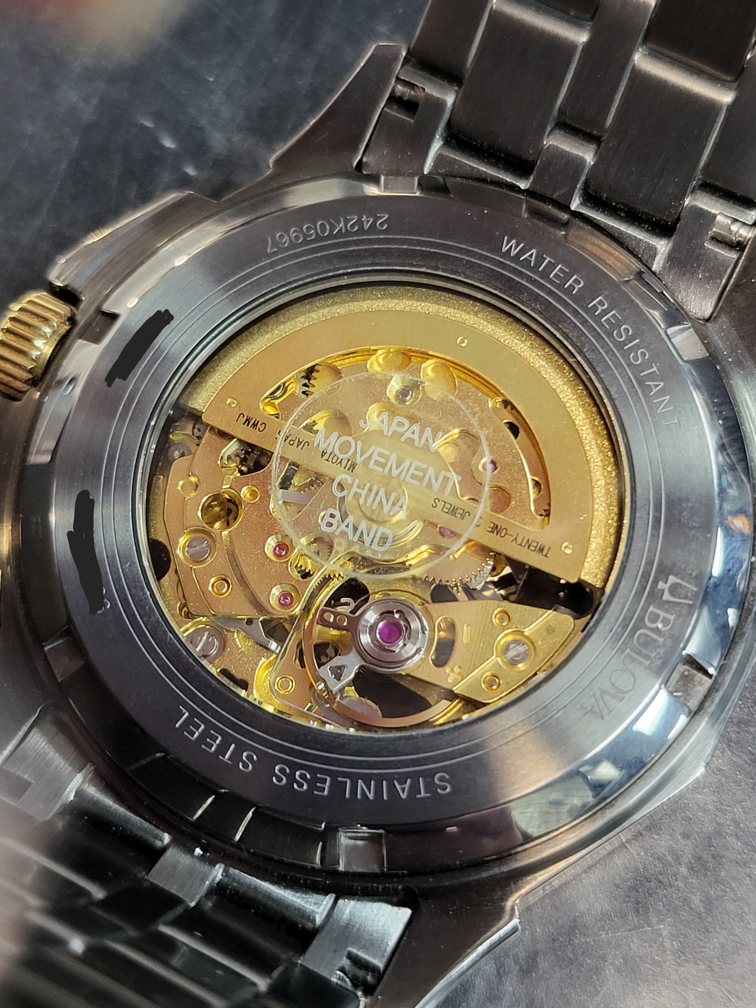 Bulova Watch Crystal Octava Mens - Grey