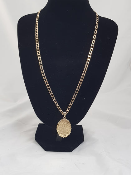 gold chain and locket necklace 24