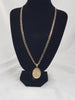 gold chain and locket necklace 24" 375