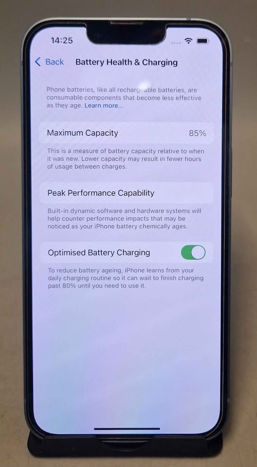 Apple iPhone 14 128GB Blue, Unlocked 85%BH, Boxed