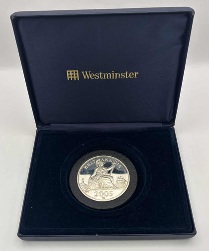 Charles & Camilla 2005 Royal Wedding 2oz Silver Commemorative Britannia Coin