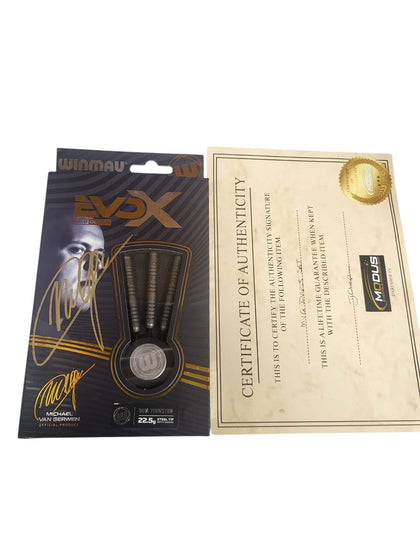 Michael Van Gerwen Signed Winmau Evo X Darts  With Certificate Of Authenticity