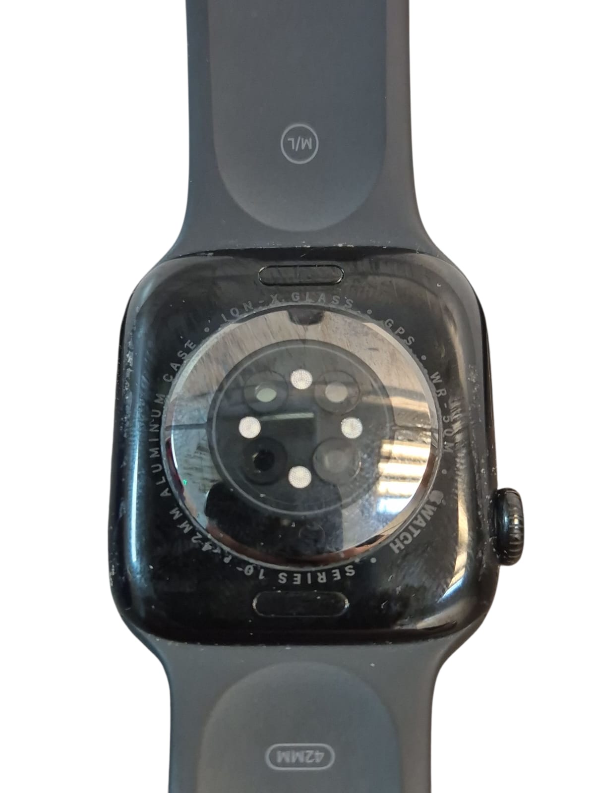 Apple Watch Series 10 - 42mm - GPS - Jet Black Aluminium Case - Black Sport Band
