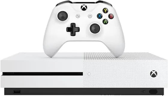 Xbox One S - White  with purple controller