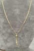 14ct Yellow Gold Elegant Adjustable Tassel Necklace