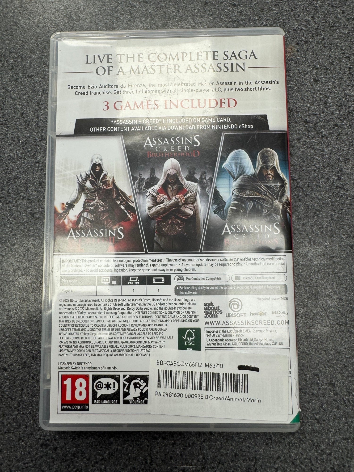 Assassins Creed The Ezio Collection for Switch