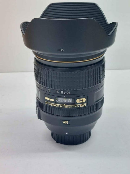 Nikon AFS nikkor 24 120 f4 ED. VR lens FX and DX - Excellent condition Boxed with hood and pouch