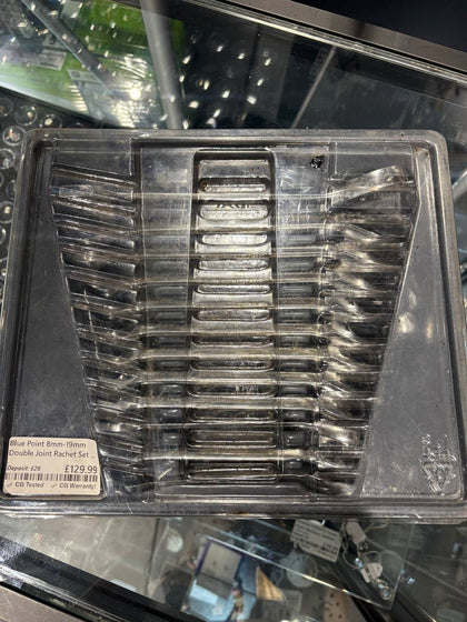 Blue point  by Snap-On 8mm-19mm double joint ratchet set 12 pec