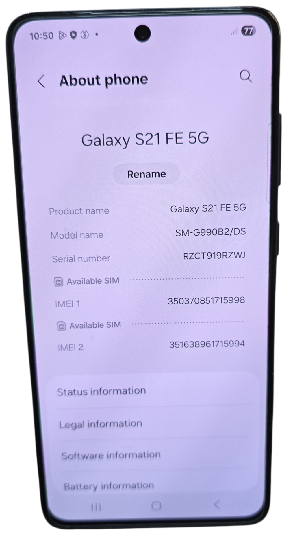 Samsung Galaxy S21 Fe 128GB Graphite