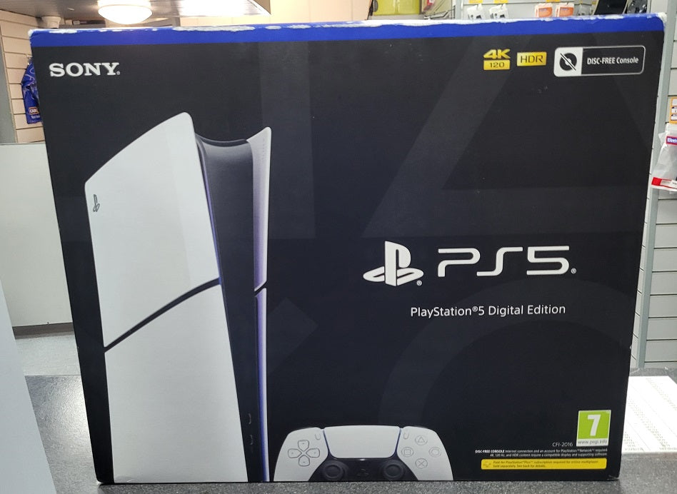 Playstation 5 Slim Digital Edition Console - 1TB - White - Boxed