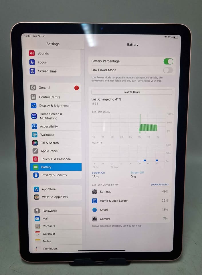 Apple iPad Air 4th Gen (A2316) 10.9" 64GB - Rose Gold, WiFi, ingraved name on the back,dint on back