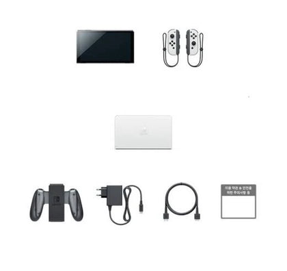 Nintendo Switch Oled Model Heg-001 Handheld Console White