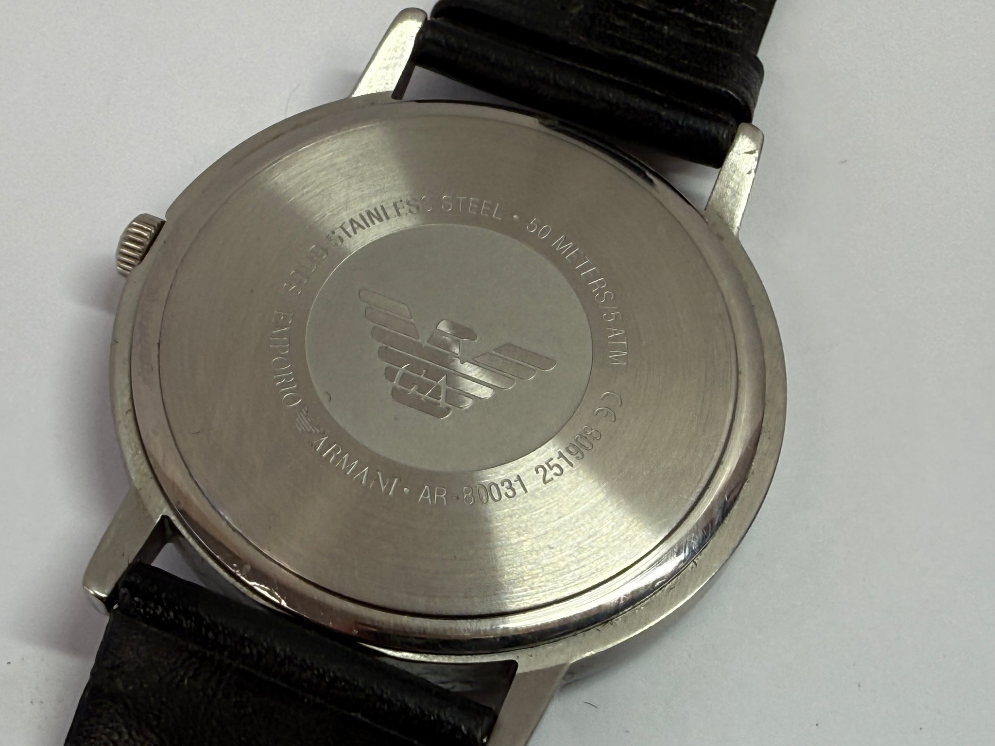 Emporio Armani watch & cufflinks