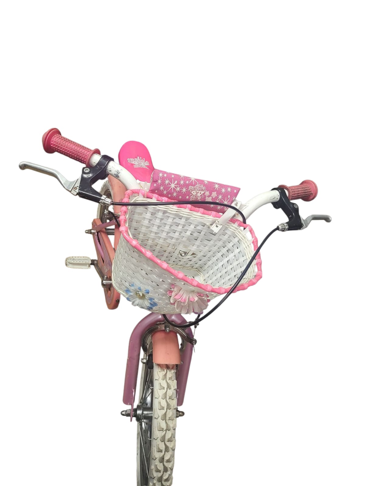Sparkle 'n' Glitz child's bike with basket (PINK)